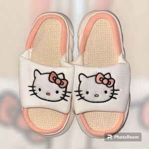 Hello kitty Sanrio Lightweight Breathable Cotton Linen‎ women  slippers